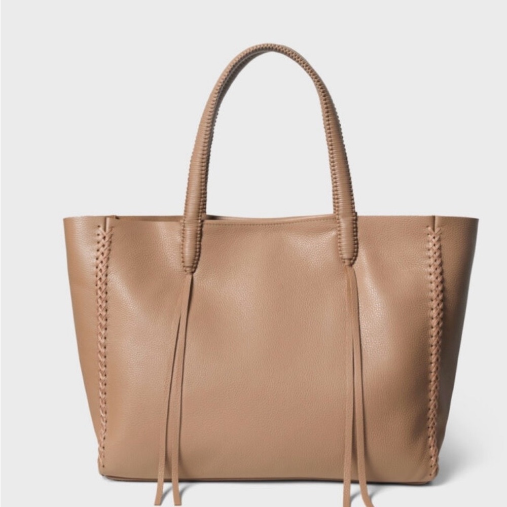 CALLISTA MEDIUM TOTE IN CAMEL GRAINED LEATHER
